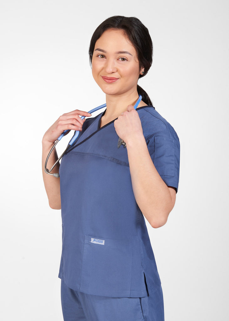 323T |  Criss Cross Scrub Top