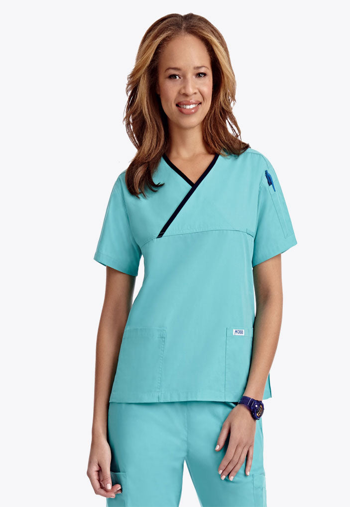 323T |  Criss Cross Scrub Top