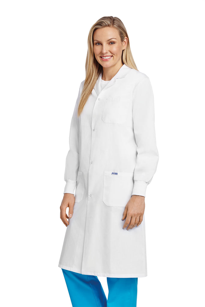 L507 | Full Length Snap Lab Coat with Cuffs